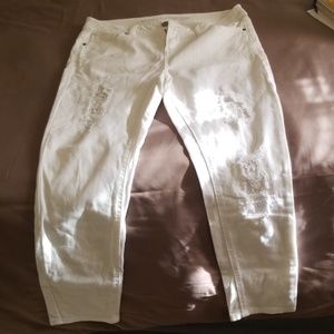 White ripped Jeans